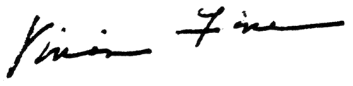 Vivian Fine Signature